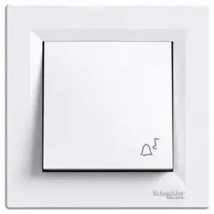 Push button bell Schneider Electric Asfora EPH0800121 white, single-pole doorbell switch