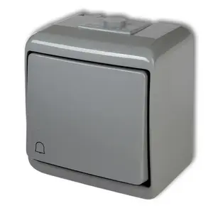 Pushbutton switch Karlik 10WHE-4, 10 A, 250 V AC, IP54