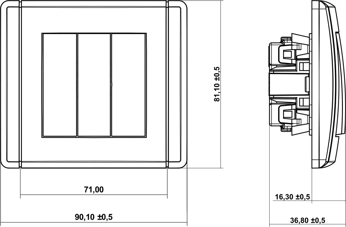 Karlik FWP-7 pushbutton switch Photo 2