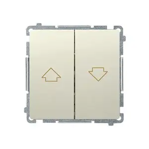Electrical switch Kontakt-Simon BMZ1.01/12 Beige, 10 A, 250 V, IP20/IP44, 75×75×41 mm