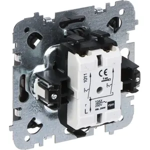 Wall-mounted double candle-style switch ELEKTROPLAST SANTRA/4111-19/EPN 250V 10A