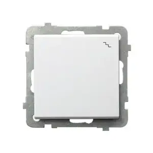 Wall switch Ospel ŁP-3R/m/00, white, 16 A, 250 V, IP20, 71×71×42 mm