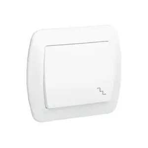Electrical switch Kontakt-Simon AW6/11, white plastic housing, IP20, 250 V AC, 10 A, 90×37.5 mm