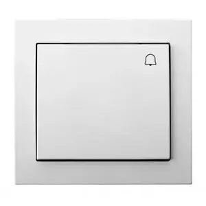 Electrical switch Ospel ŁP-6W/00 — single-pole 10 A, 250 V, IP20, white, 88×39×82 mm