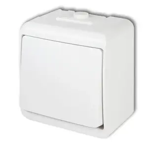 Кнопочный переключатель Karlik WHE-1, IP54, вход 250 В AC, номинальный ток 10 A