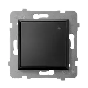 Ospel ŁP-4U/m/33 smart switch module, black, IP20, 250V AC, 10A, 71×71×40 mm