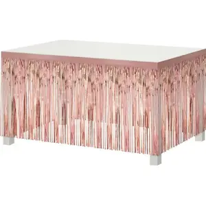 Table edge decoration GoDan pink-gold 80x300 cm