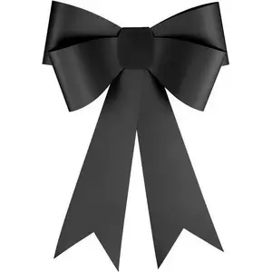 Decorative DIY Bow Slowmoose 55x71 cm black — craft accessory for home decor