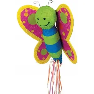 Piñata GoDan motyl papier/plastik 53.3×53.3×16.5 cm – dekoracja zabaw i imprez