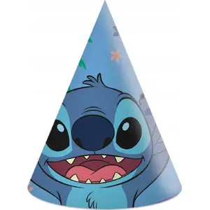 Paper Caps GoDan Stitch & Angel Disney, disposable face/beauty caps, pack of 6