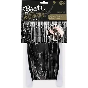 Decorative Curtain GoDan B&C black 90x240 cm – blackout-style panel for windows