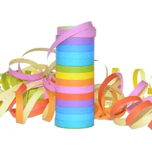 Party streamers Arpex Serpentyny multikolor rainbow – decorative paper streamers for events