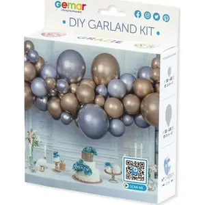 Гирлянда из шаров DIY серебристо‑золотая 65 шт GoDan
