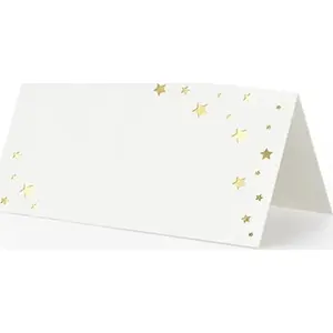 Place cards PartyDeco Party Deco Wizytówki na stół Gwiazdki 9.5×5.5 cm 10 pcs