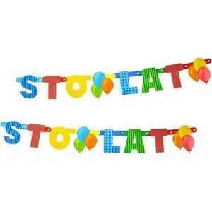 Banner GoDan Sto Lat 150 cm – birthday banner, 1 piece, universal