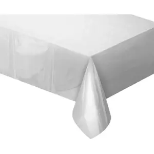 Table cover foil GoDan metallic silver 137 x 183 cm