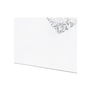 Карточки для гостей PartyDeco 9 x 6,5 см белые с ажурным сердцем, 10 шт.