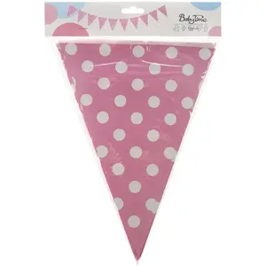 Garland string lights Arpex Girlanda kropki różowa — decorative pink dot garland