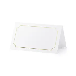 Seating cards PartyDeco WS8-019ME-KARTON — 50 pcs, card size fits 105×160 mm pack