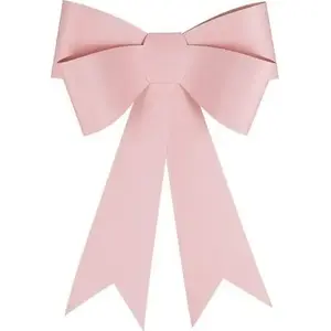 Decorative DIY Bow Slowmoose 55x71 cm light pink — craft bow for parties and home decor