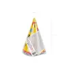 PartyDeco cepure Dots 16 cm, 6 gab. Photo 7