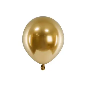 Toy balloon AMSCAN PartyDeco CHB1-5-019-50 — latex, gold, 12 cm inflated, pack of 50