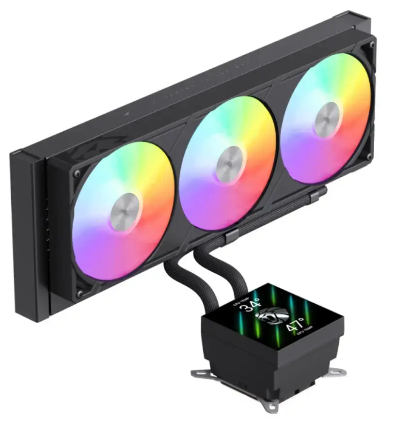 GameMax Glacier 360 LCD BK liquid CPU cooler Photo 3