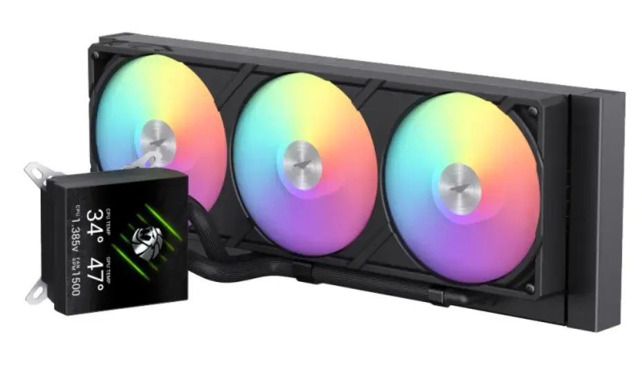 GameMax Glacier 360 LCD BK liquid CPU cooler Photo 5
