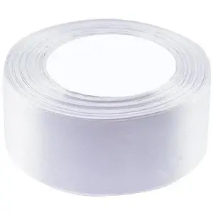 Satin Ribbon BREWIS 50 mm × 32 m, white