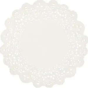 Bitz paliktņi zem šķīvja balti apt. 35,5 cm, 50 gab.