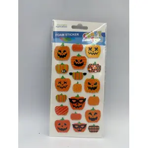 Craft with Fun EVA pumpkin decoration set 11×20 cm, foam craft shapes for fall decor