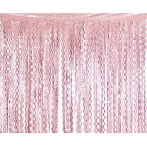 Door Curtain GoDan Kurtyna B&C Spirale pink 100x200 cm