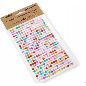 Self-adhesive crystals 5 mm Polsirhurt CR-02 mix of colors