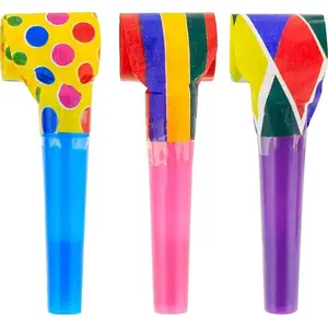 Party blowouts GoDan 3-pack, colored extendable noisemakers, set of 3