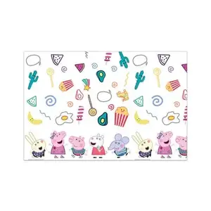 Tablecover Procos Peppa 120x180 cm, rectangular plastic, multicolour