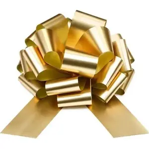 Decorative DIY Bow Slowmoose 30 cm — light gold