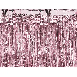 Party curtains PartyDeco CRT-019R — rose, 900×2500 mm, monochromatic, 1 pc