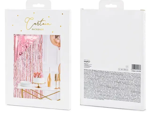 PartyDeco CRT-019R party curtains 900×2500 mm Photo 4