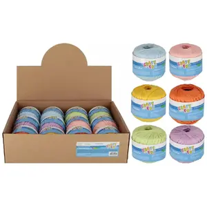 Decorative Raffia Cord 20 m Mix Pastel Spools by Craft with Fun CF791