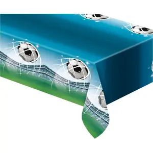 Plastic Tablecloth GoDan Soccer Fans 120x180 cm – rectangular disposable table cover