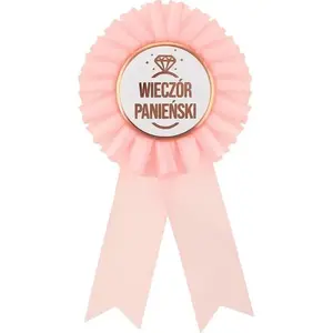 Bachelorette Sash GoDan Kotylion Wieczór Panieński jasnoróżowy by GoDan