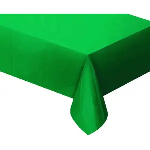 Tablecloth foil (metallic green) GoDan 137×183 cm, disposable protective table cover