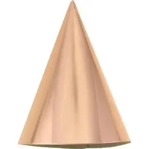Disposable metallic paper caps GoDan model 500146, pack of 5