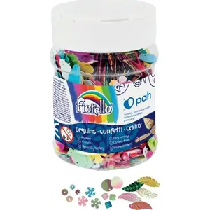 Confetti sequins mix Fiorello 384002 — decorative craft sequins mix