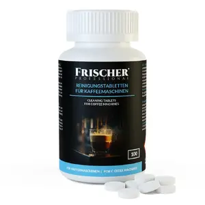 Таблетки для чистки кофемашин FRISCHER 100 шт блистер 1.3 г диаметр 16 мм