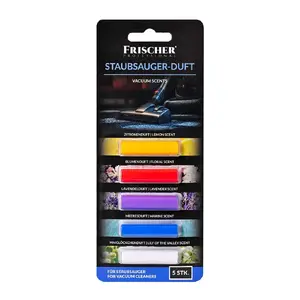 Frischer fragrance refills for vacuum cleaner, 5 cartridges, lavender mix, plastic blister pack