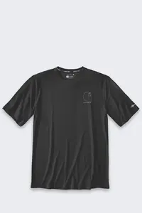 PUMA T-shirt Sun Defender Lightweight Logo SS Black – short-sleeve, lightweight, logo front