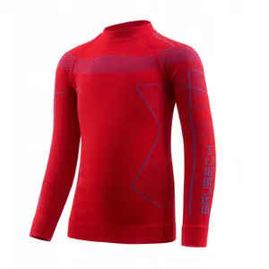 Детская термо-кофта с длинным рукавом Brubeck LS1611K THERMO KIDS красно‑синяя размер 92/98