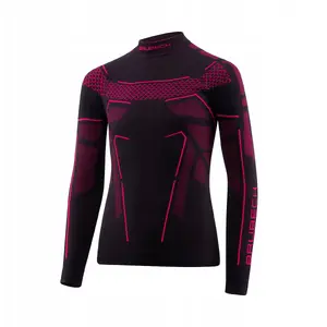 Детская термо-кофта Brubeck LS1612J THERMO JUNIOR черный/фуксия размер 128/134