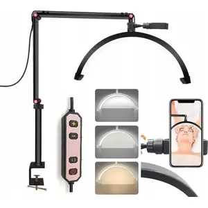 LED bezēnu kosmētikas lampa MichaelMarinelli C180 — melna, gaisma grima, nagu un skropstu procedūrām